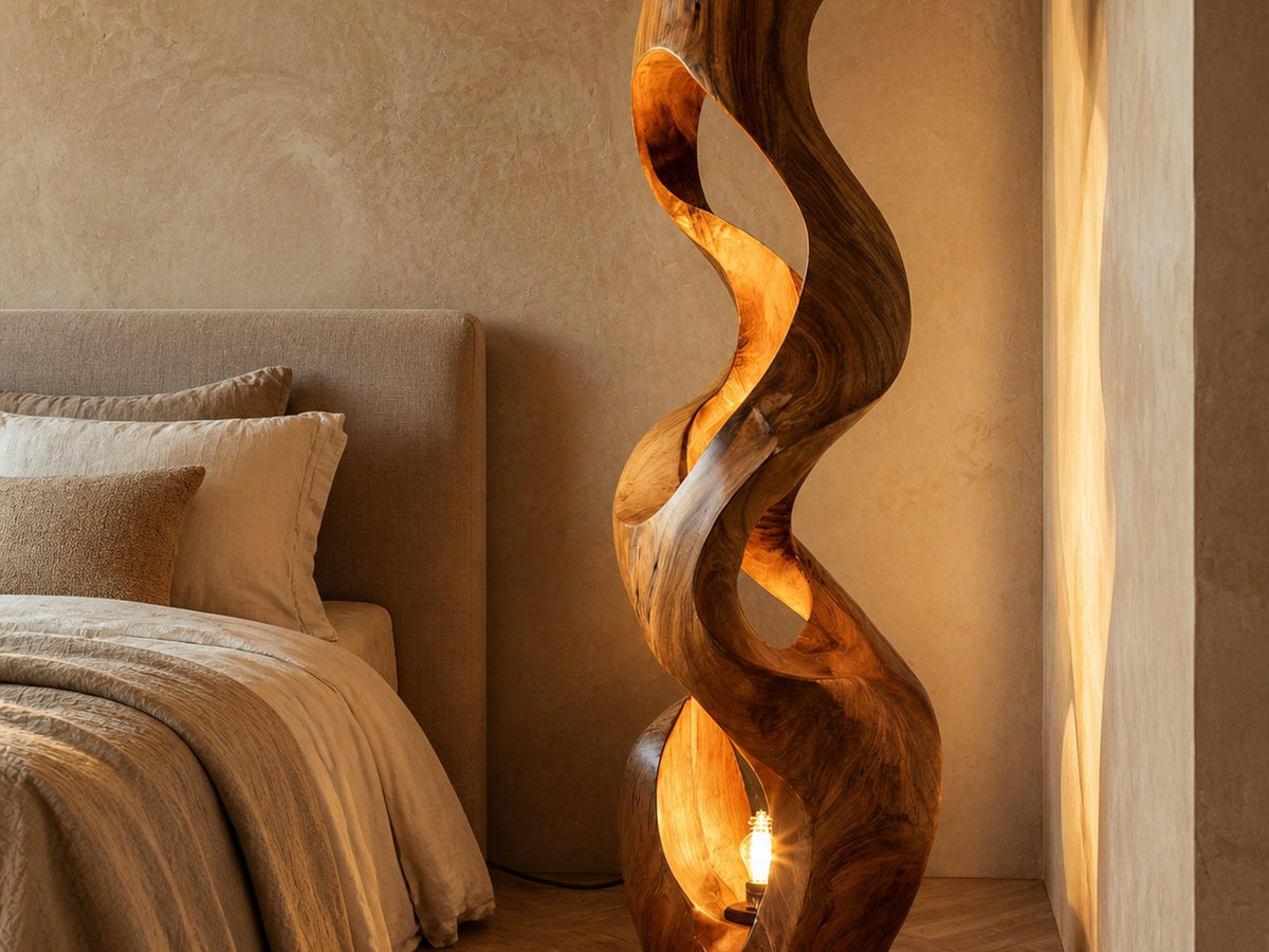 Choosing a wood lamp: light, components, and placement
