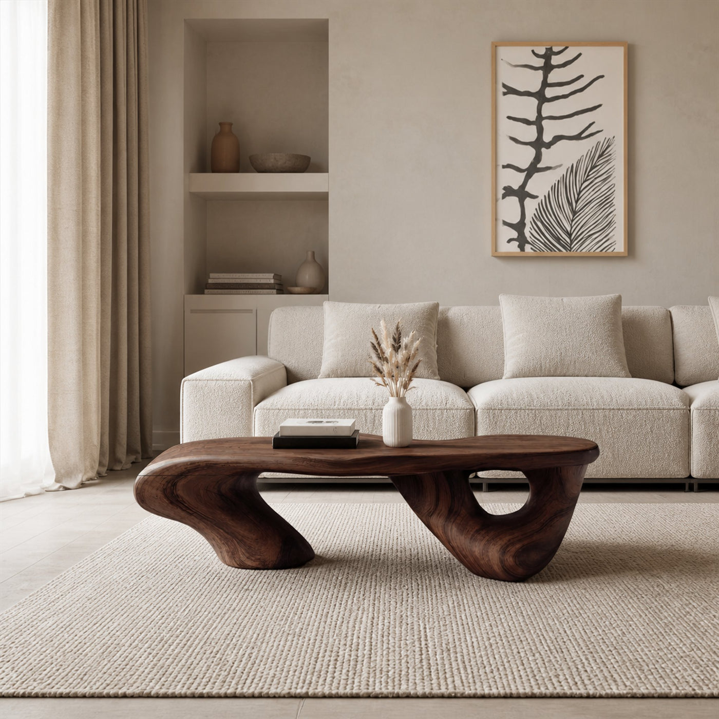 Handcrafted Low Table For Functional Room Setup - product view 7