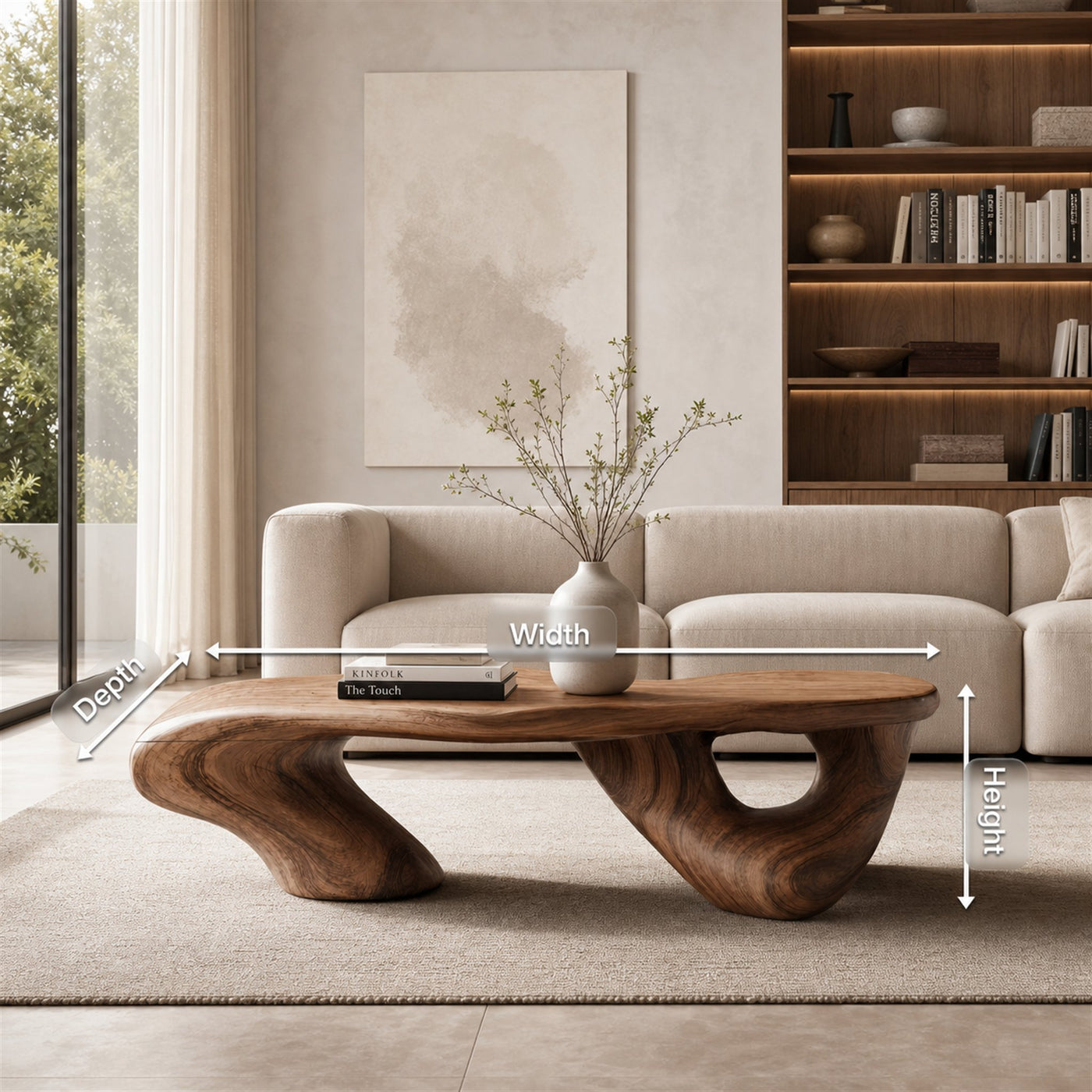 Handcrafted Low Table For Functional Room Setup - product view 8