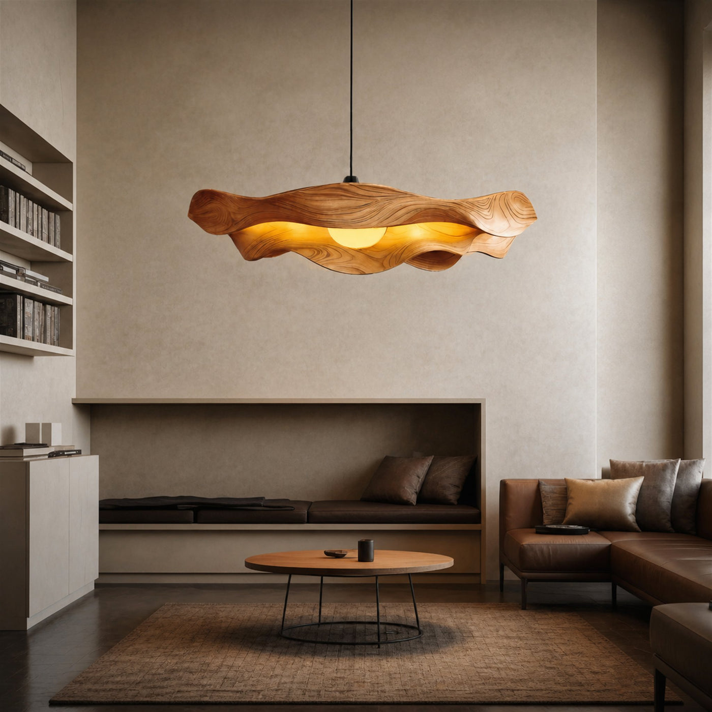 Modern Sculptural Pendant Light For Living Room