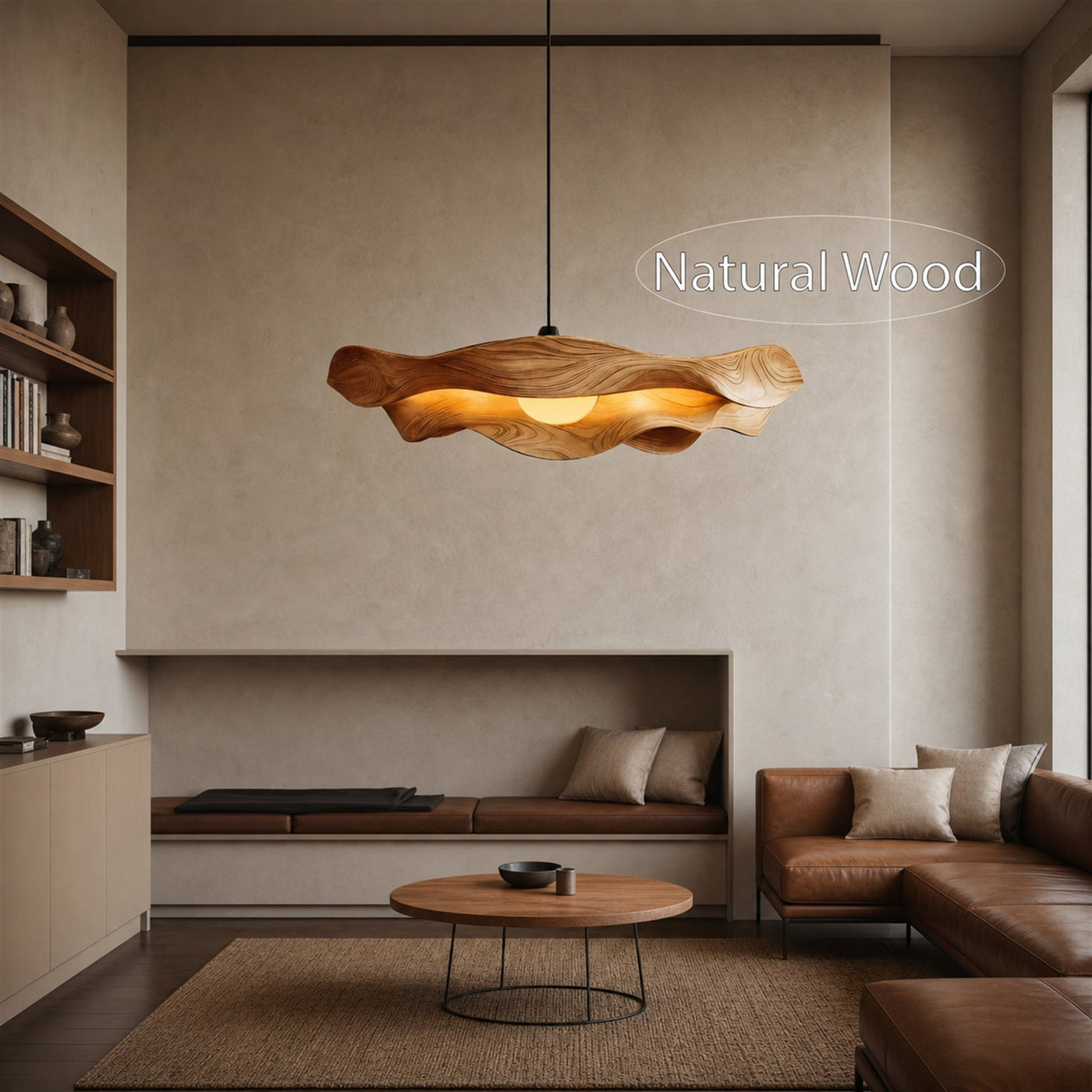 Modern Sculptural Pendant Light For Living Room - product view 6
