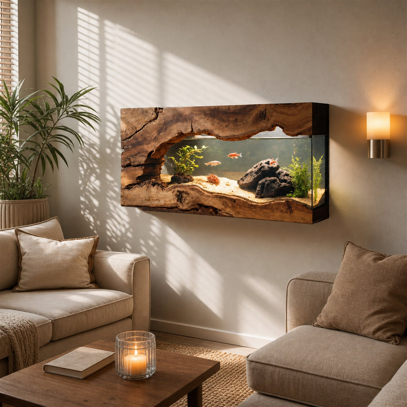 Wall Mounted Aquarium Frame For Living Room And Office - product view 6