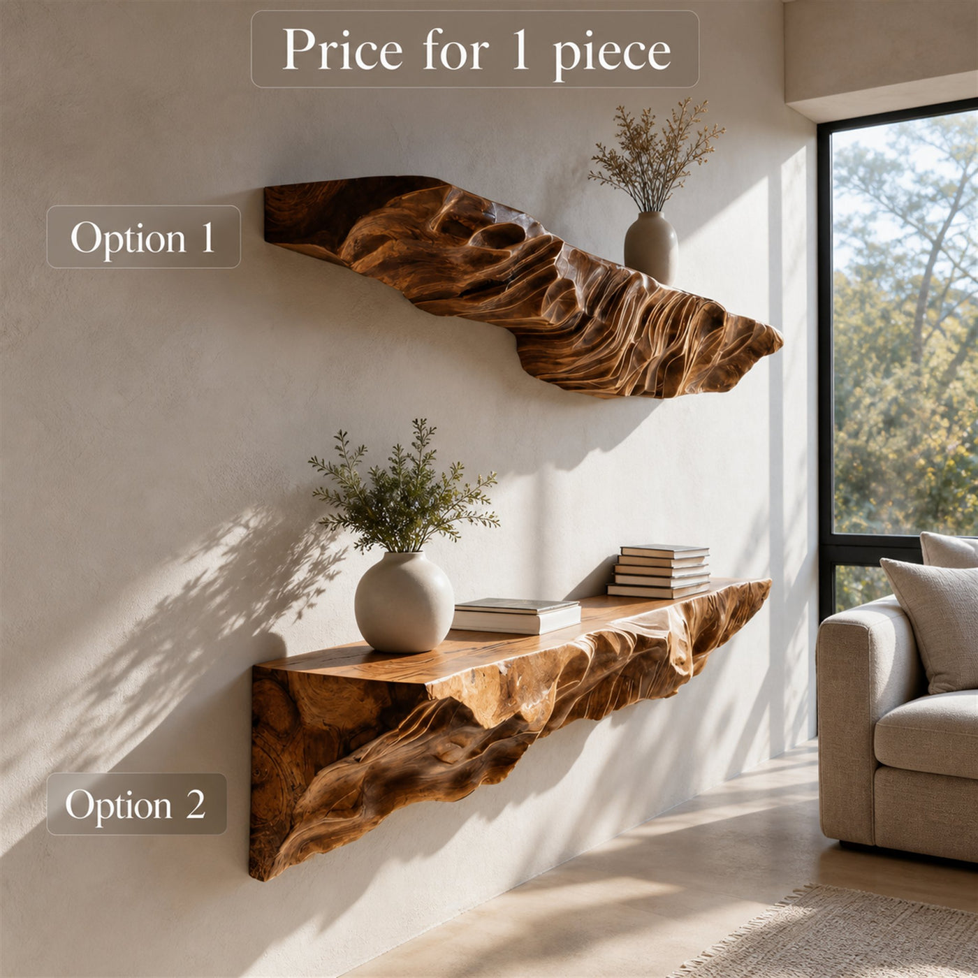Artistic Sculptural Floating Shelf For Living Room - product view 6