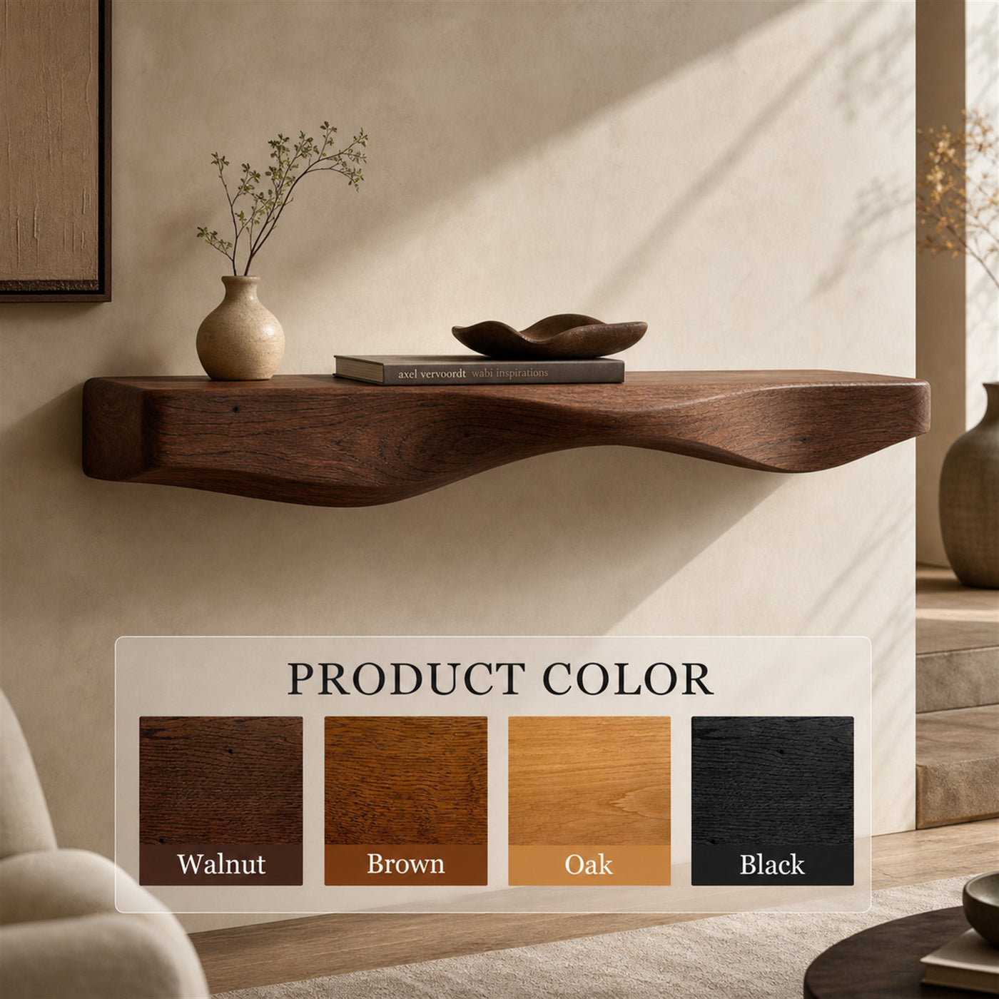 Artistic Sculptural Floating Shelf For Living Room - product view 7