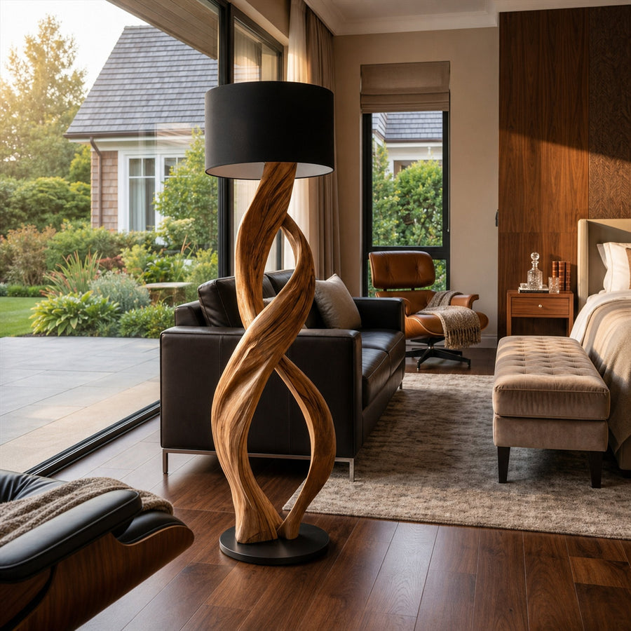 Artistic Twisted Floor Lamp For Living Room