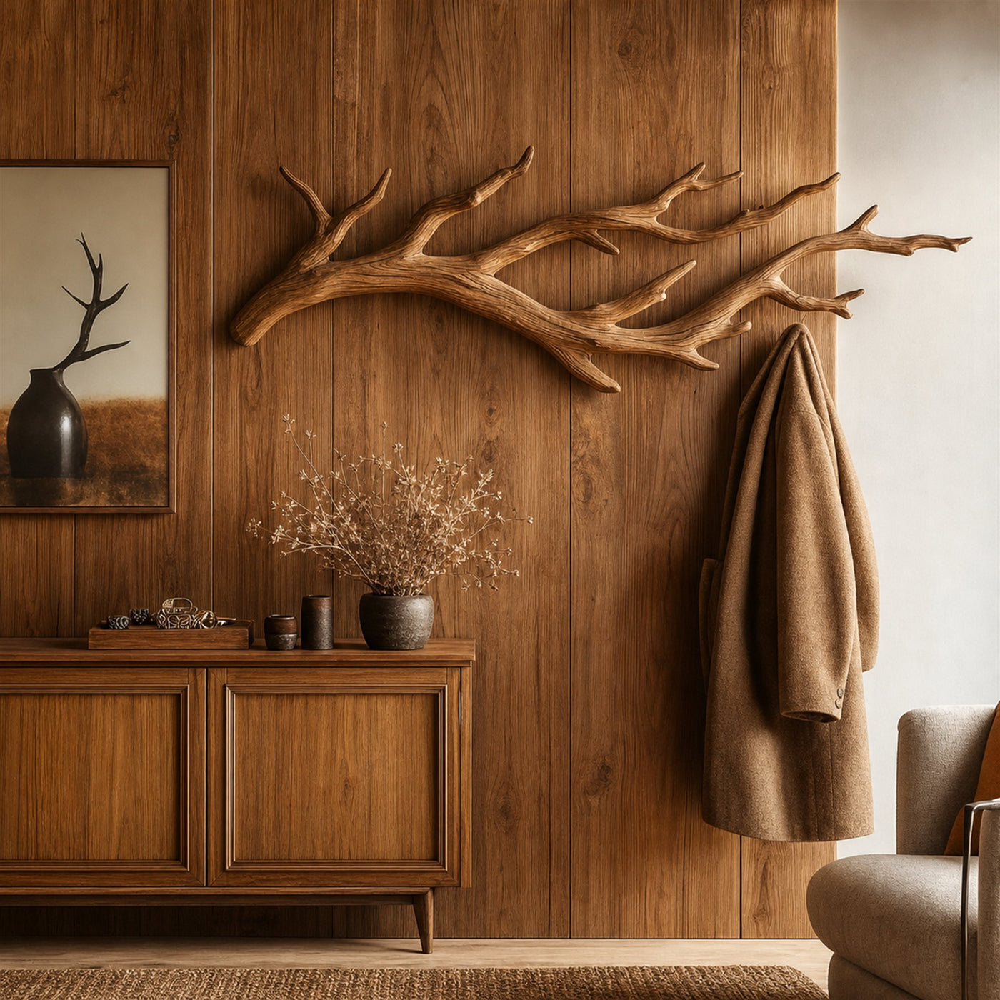 Clothes Hanger Towel Hooks Tree Branch Hook