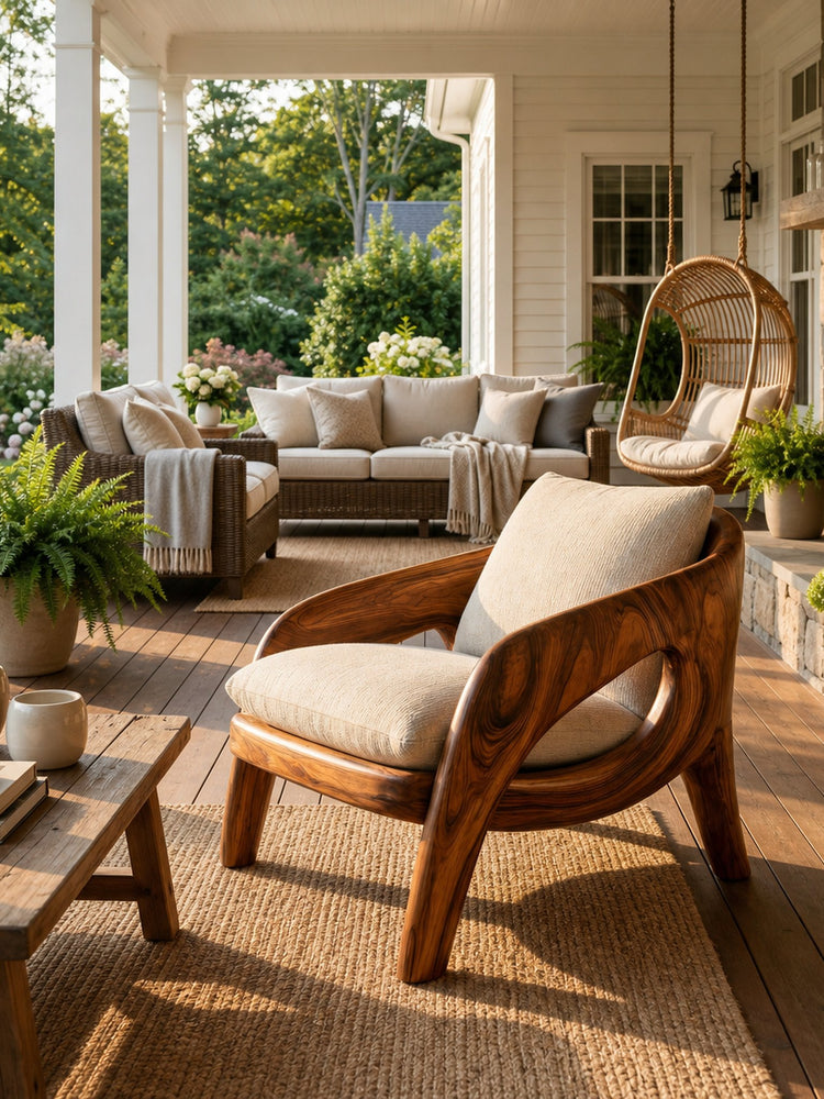 Contemporary Sculptural Lounge Chair For Living Room