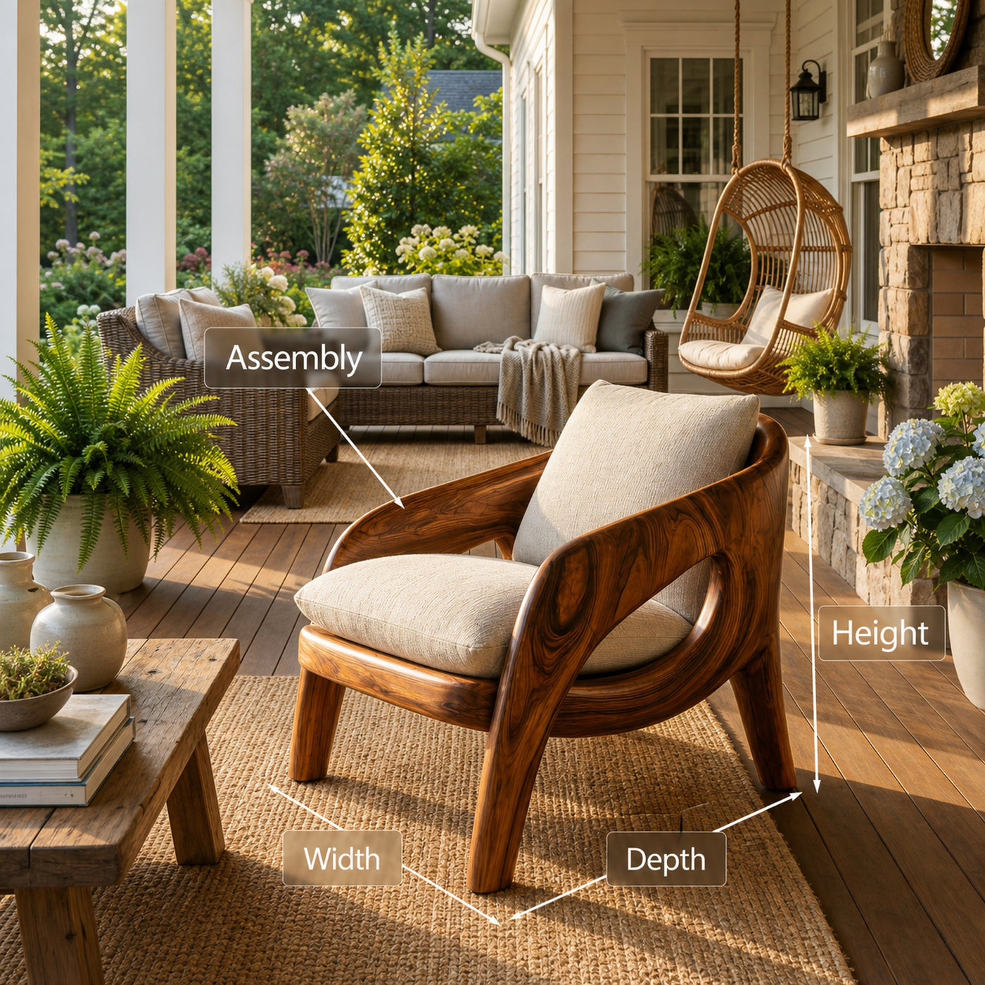 Contemporary Sculptural Lounge Chair For Living Room - product view 8