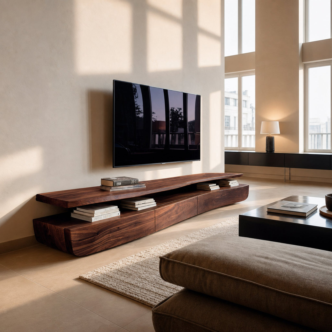 Contemporary TV Cabinet Functional Storage Drawers For Home - product view 7