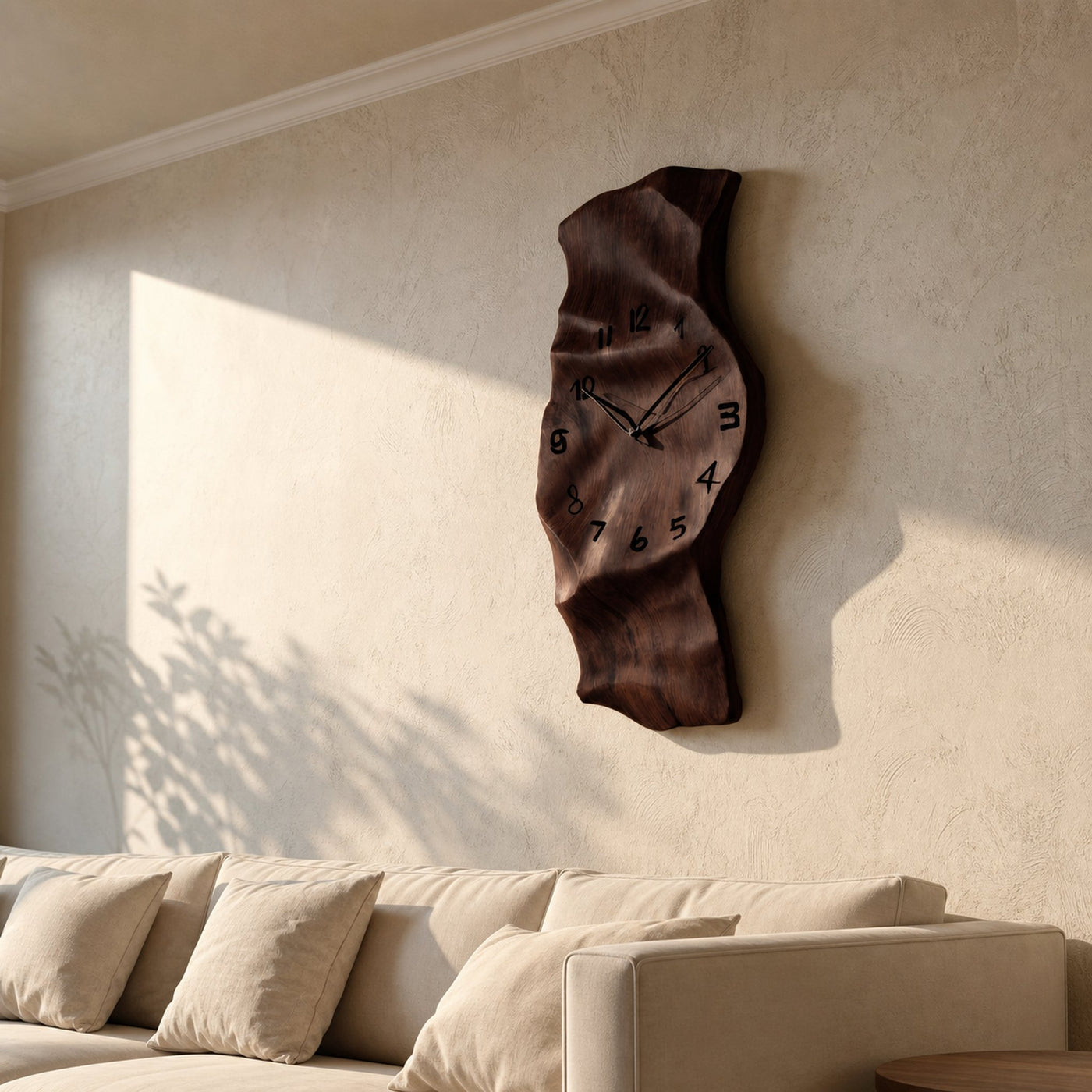 Contemporary Wall Clock Vertical Design For Living Room Interior - product view 7