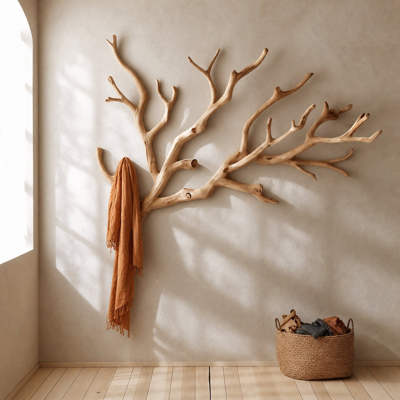 Custom Wood Coat Rack Driftwood Hanging Clothes