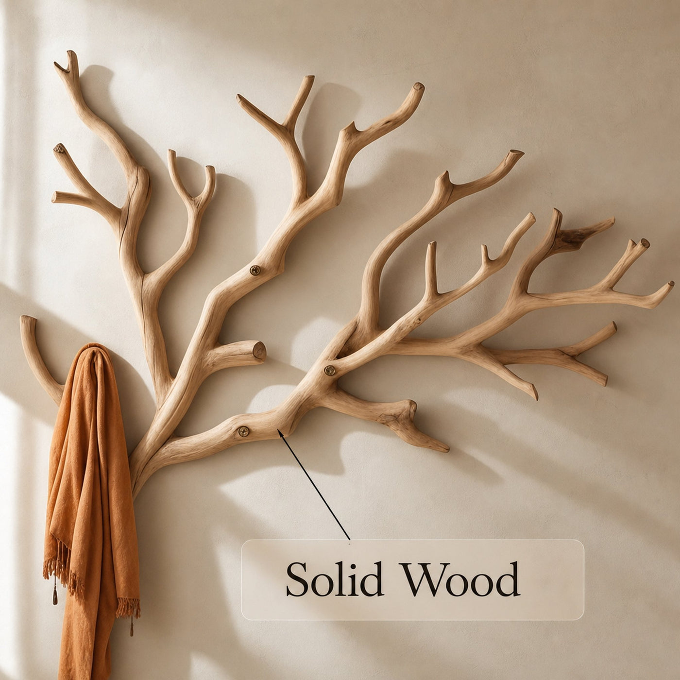 Custom Wood Coat Rack Driftwood Hanging Clothes - product view 6