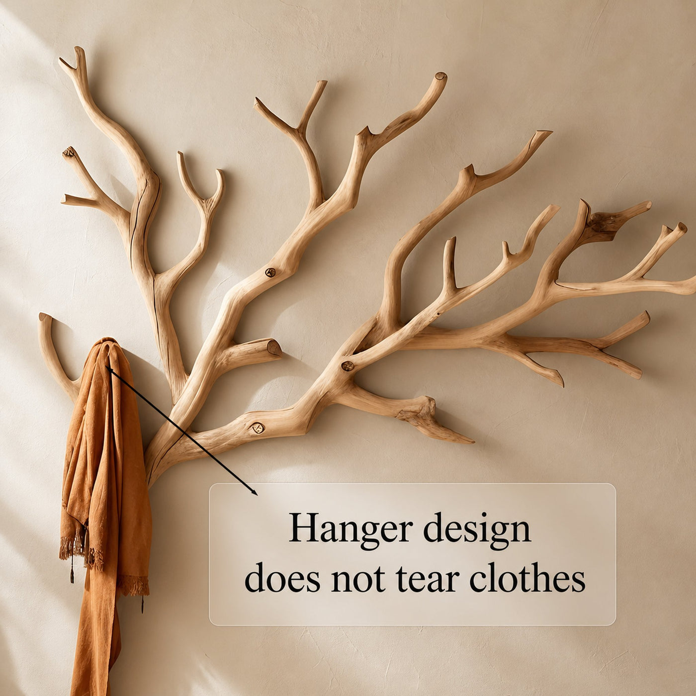Custom Wood Coat Rack Driftwood Hanging Clothes - product view 7