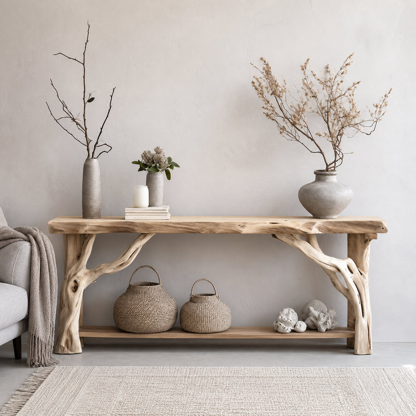 Decorative Console Table For Rustic And Modern Homes