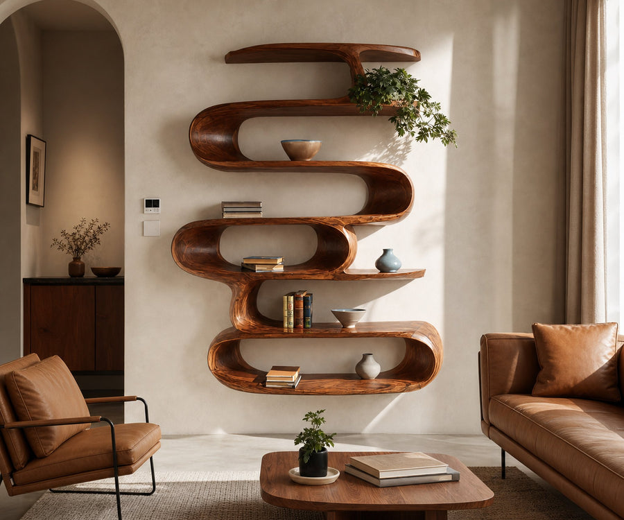 Elegant Wall-Mounted Shelf For Modern Home Decor