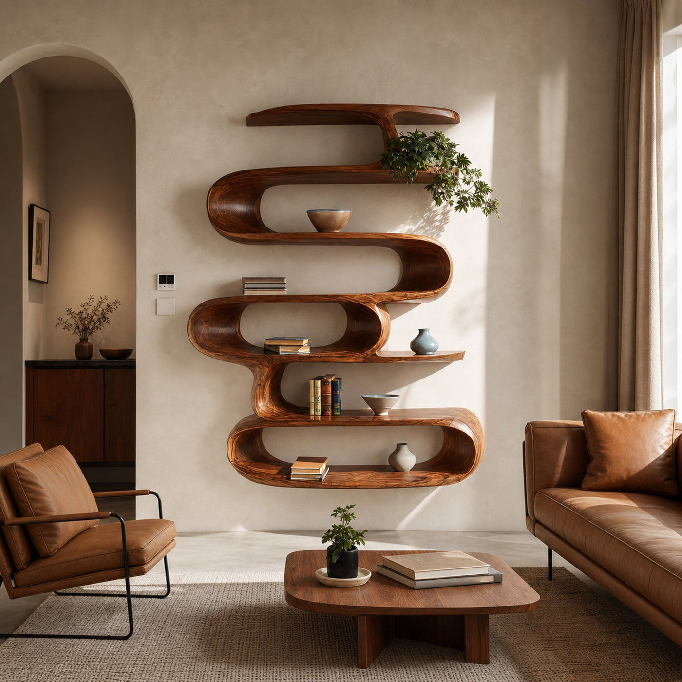 Elegant Wall-Mounted Shelf For Modern Home Decor
