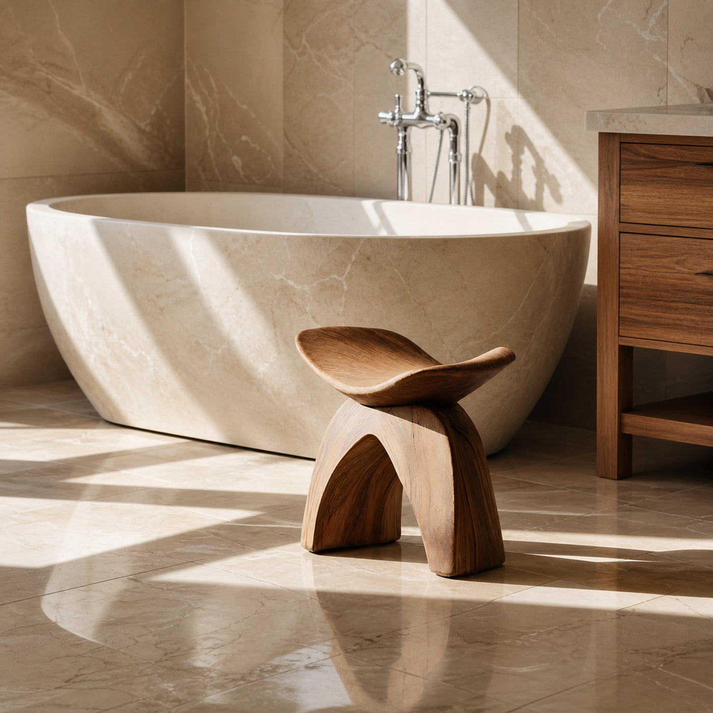 Farmhouse Bath Seat For Cozy Bathroom Furniture Decor - product view 6