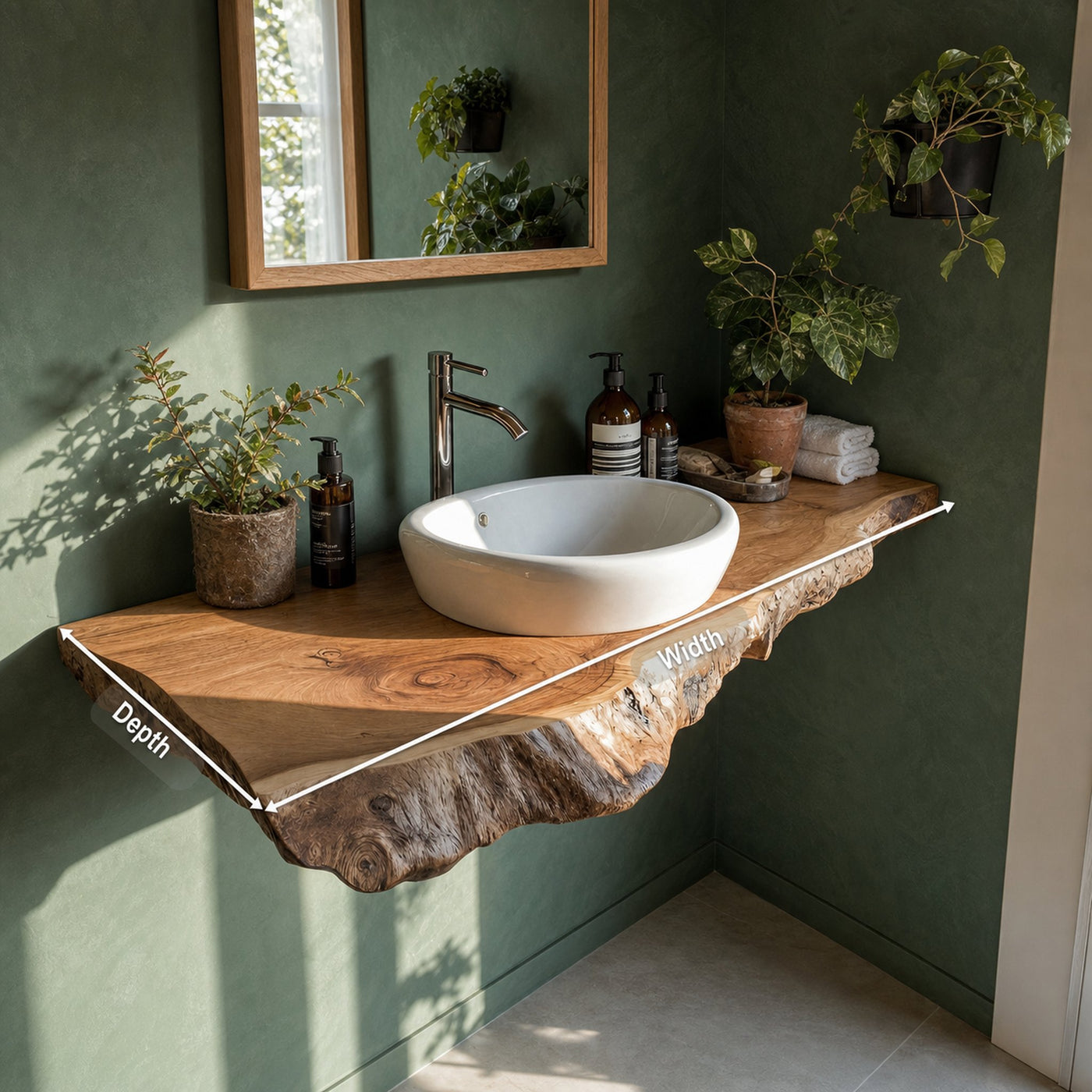 Farmhouse Bathroom Vanity In Solid Wood With Shelf - product view 8