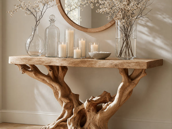 Farmhouse Console Table Home Decor