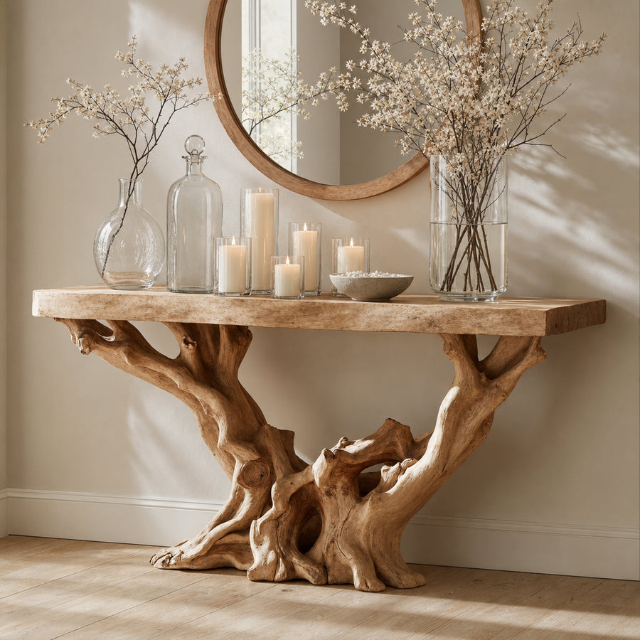 Farmhouse Console Table Home Decor