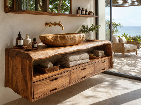 Farmhouse Floating Vanity For Bathroom Storage Ideas