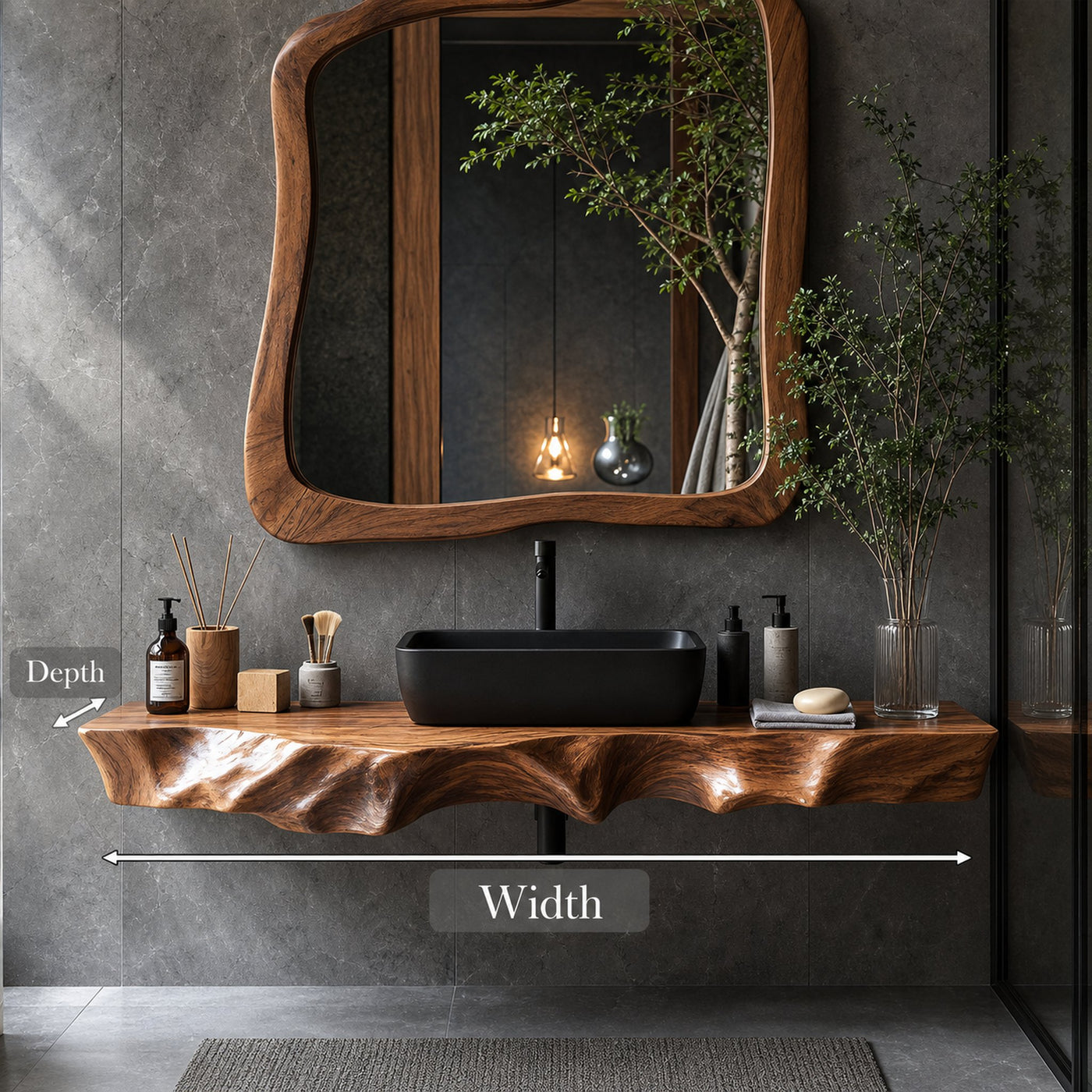 Farmhouse Solid Wood Vanity For Classic Bathroom - product view 8