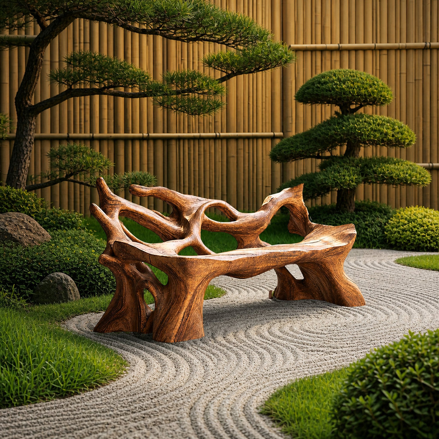 Farmhouse Wooden Bench For Weather Resistant Patio Decor - product view 6