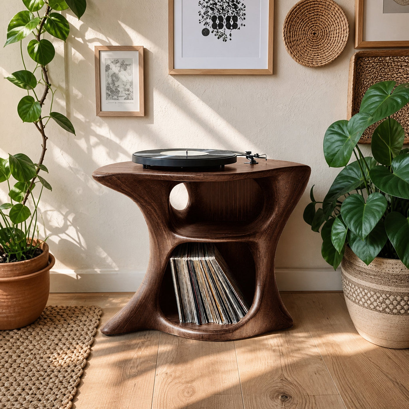 Farmhouse Wooden Media Stand Home Decor Accents - product view 7