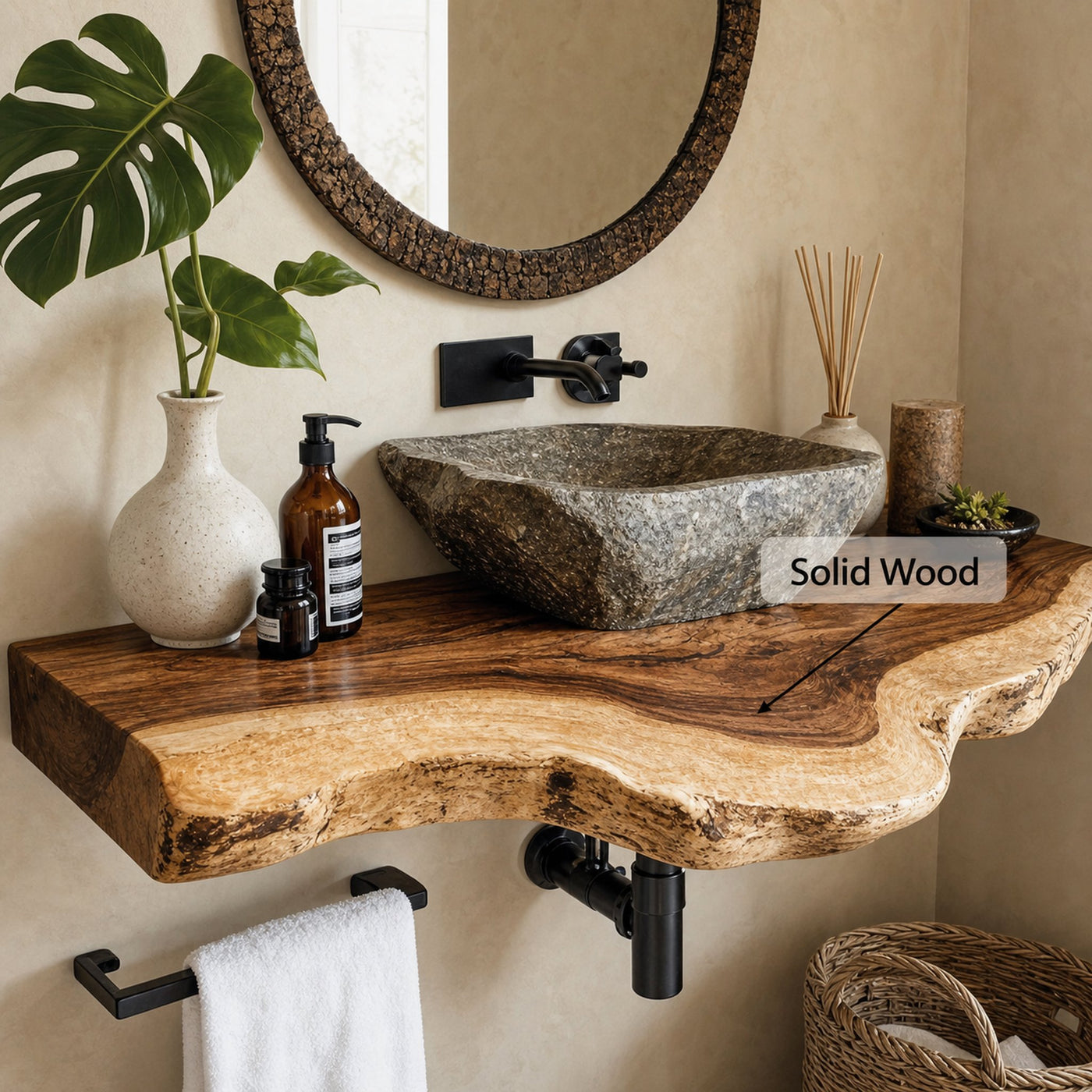 Floating Edge Bathroom Vanity Shelf - product view 6