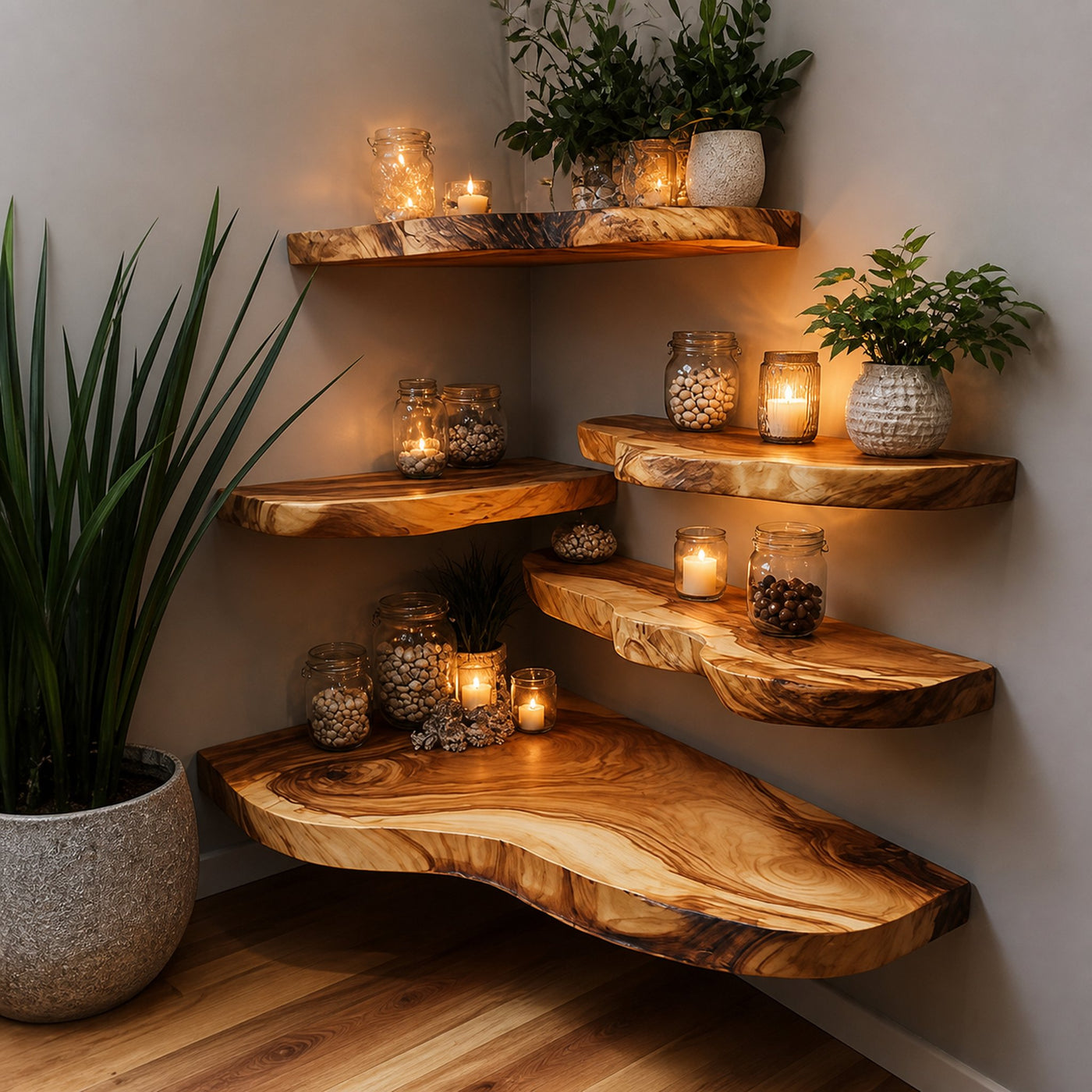 Floating Shelf Live Edge Floating Shelves Solid Wood