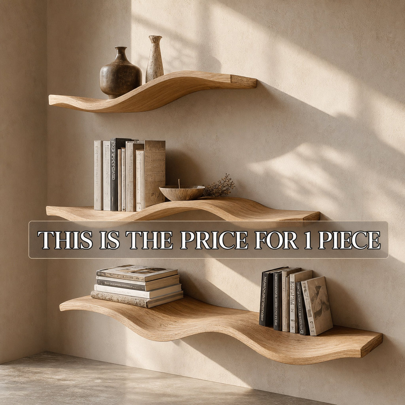 Floating Wall Shelf Wood Shelves - product view 7