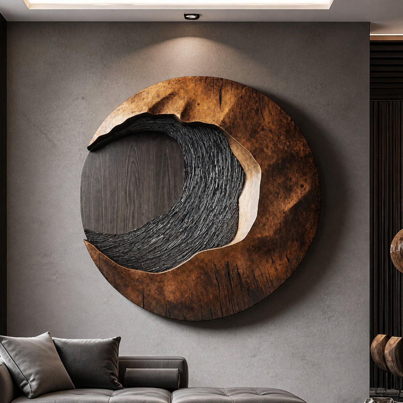 Handcrafted 3D Wood Wall Art For Entryway Focal Point