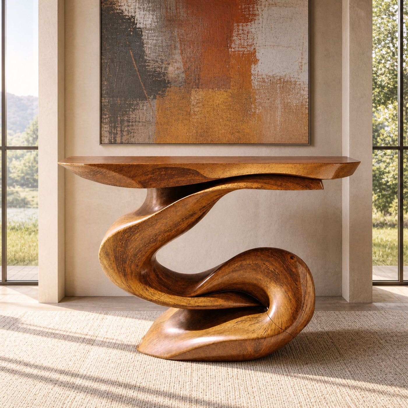 Handcrafted Accent Table Furniture Decor - product view 6