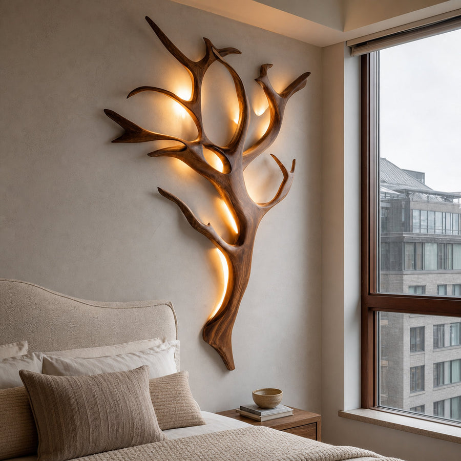Handcrafted Branch Wall Lamp For Wall Decor