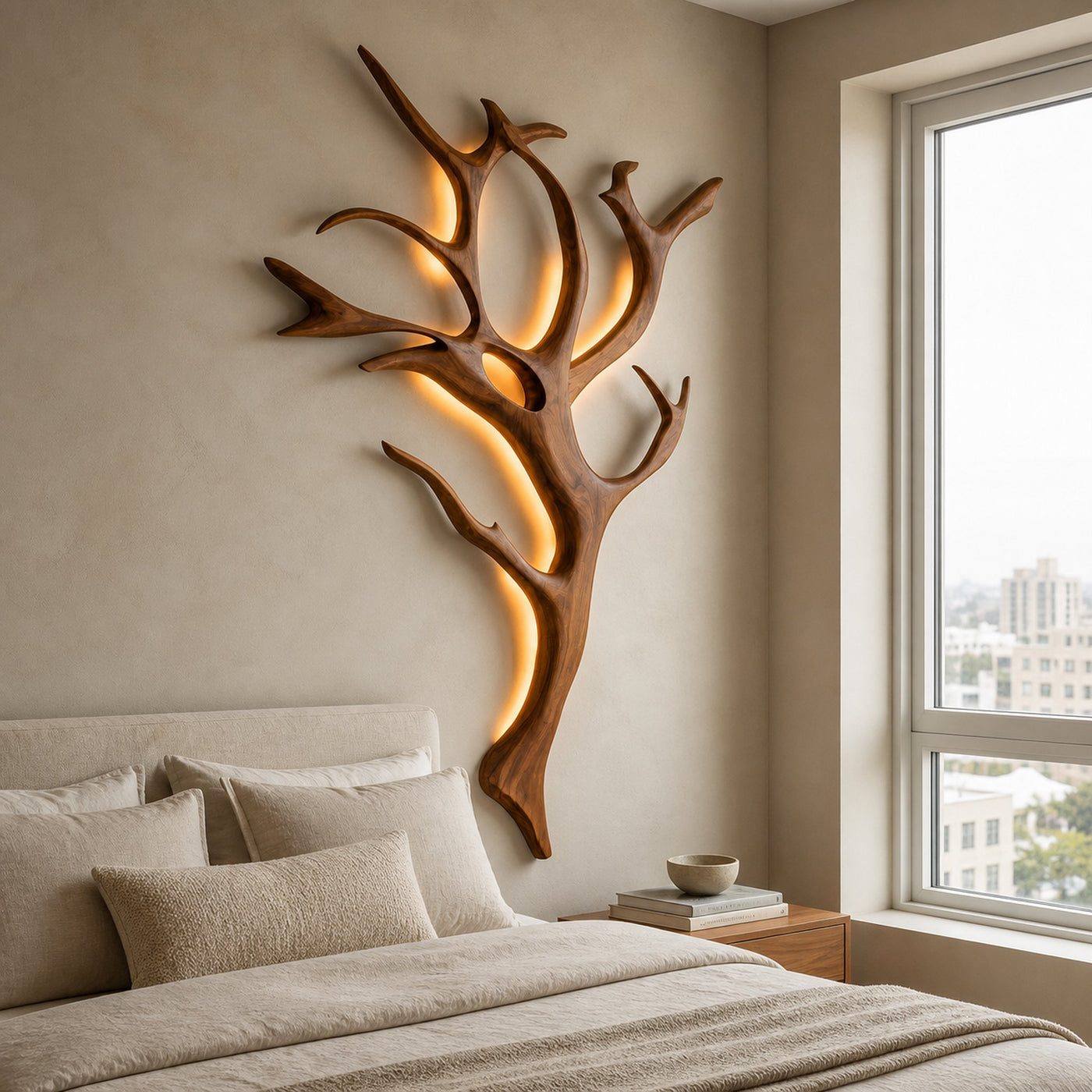 Handcrafted Branch Wall Lamp For Wall Decor - product view 6