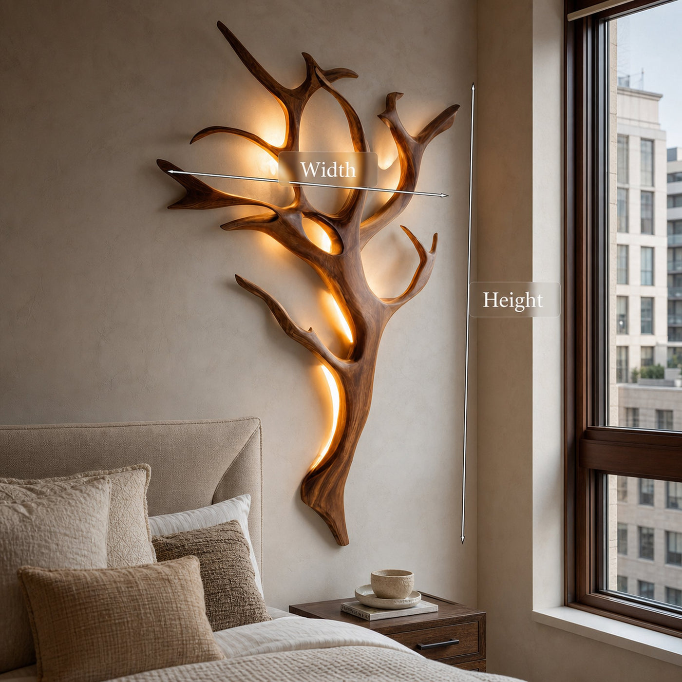 Handcrafted Branch Wall Lamp For Wall Decor - product view 8