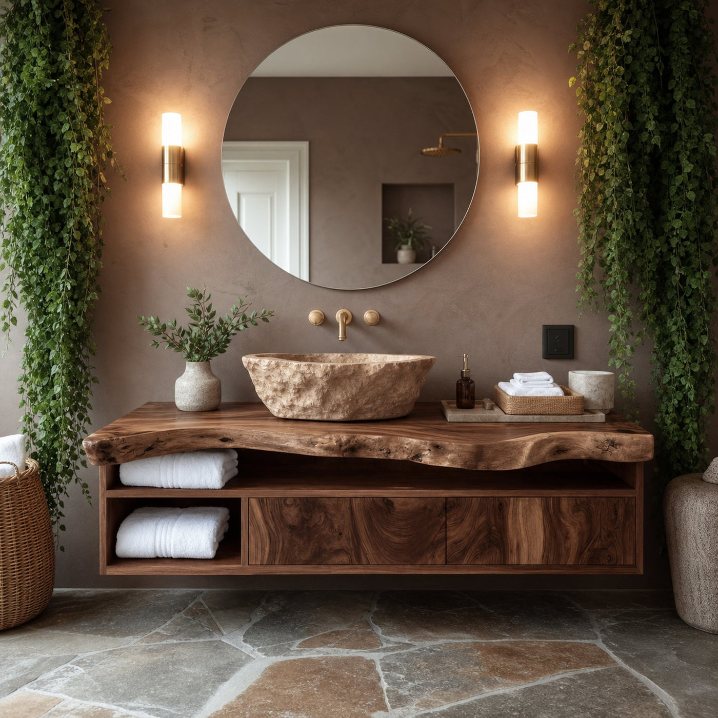 Handcrafted Floating Vanity For Elegant Bathroom - product view 7