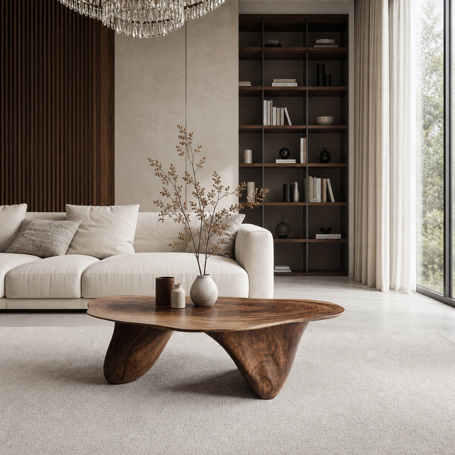 Handcrafted Low Table For Sophisticated Interiors