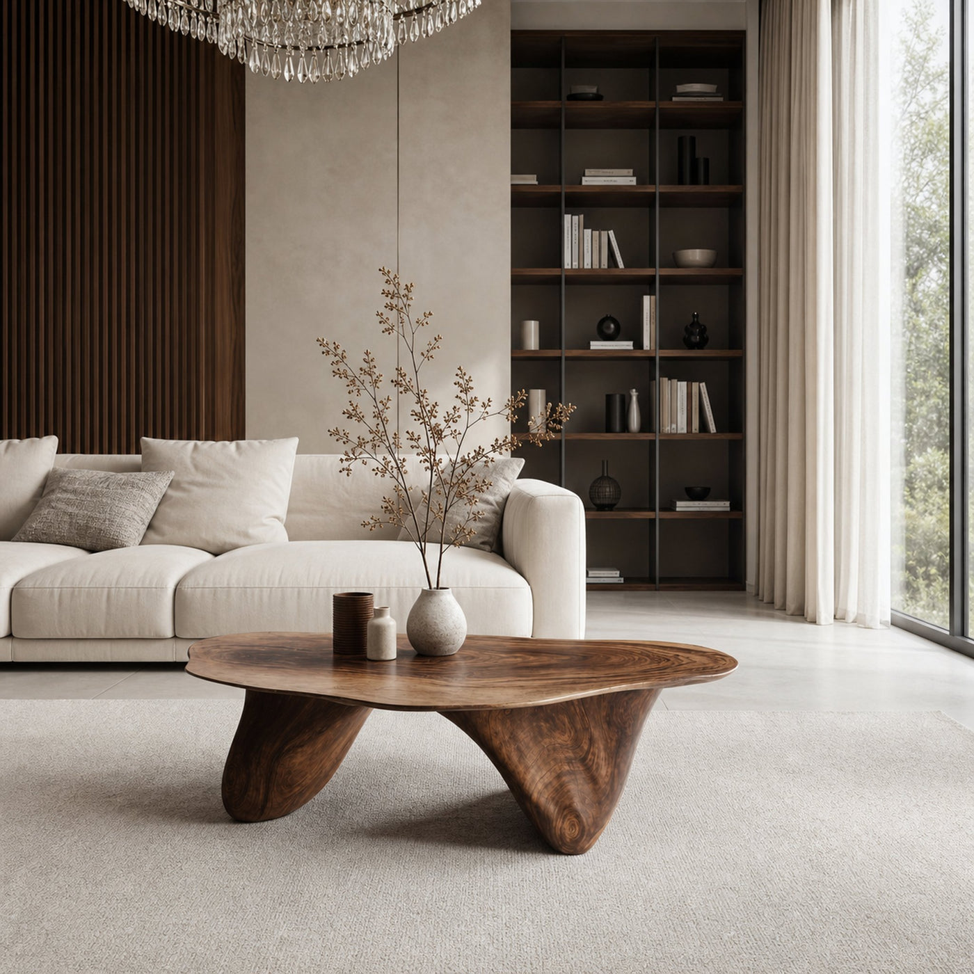 Handcrafted Low Table For Sophisticated Interiors