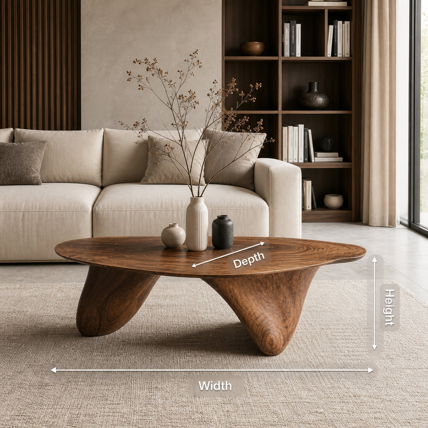 Handcrafted Low Table For Sophisticated Interiors - product view 8