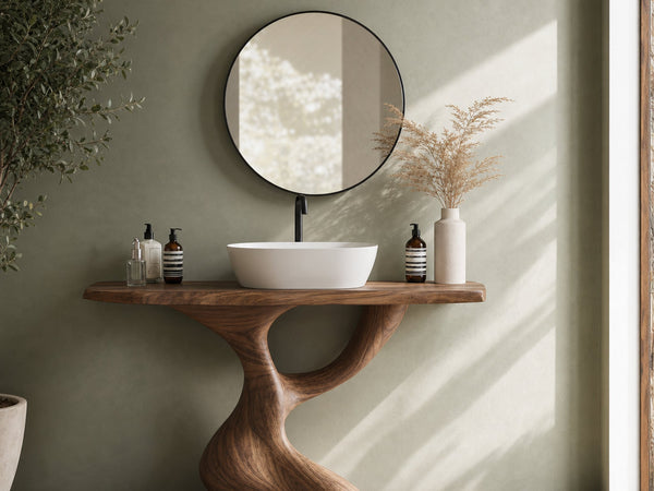 Handcrafted Solid Vanity For Timeless Bathroom Use