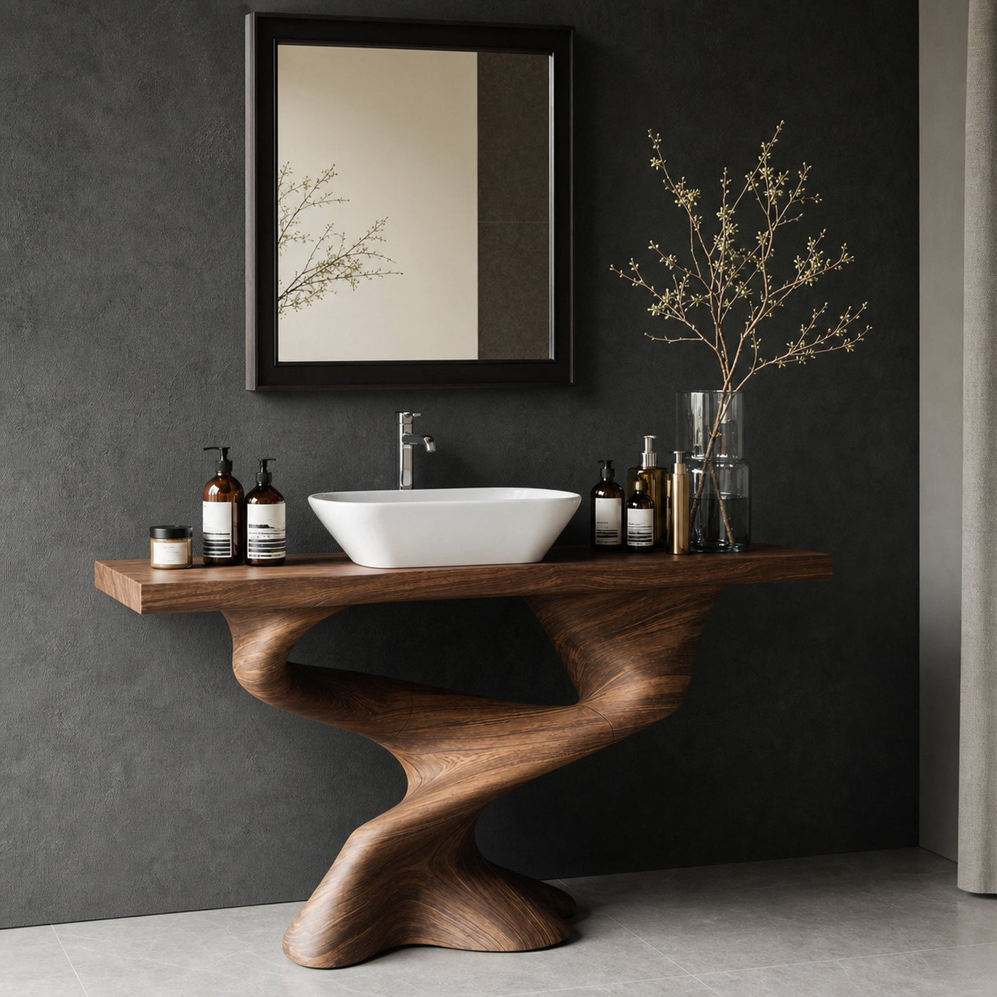 Handcrafted Solid Vanity For Unique Bathroom Design