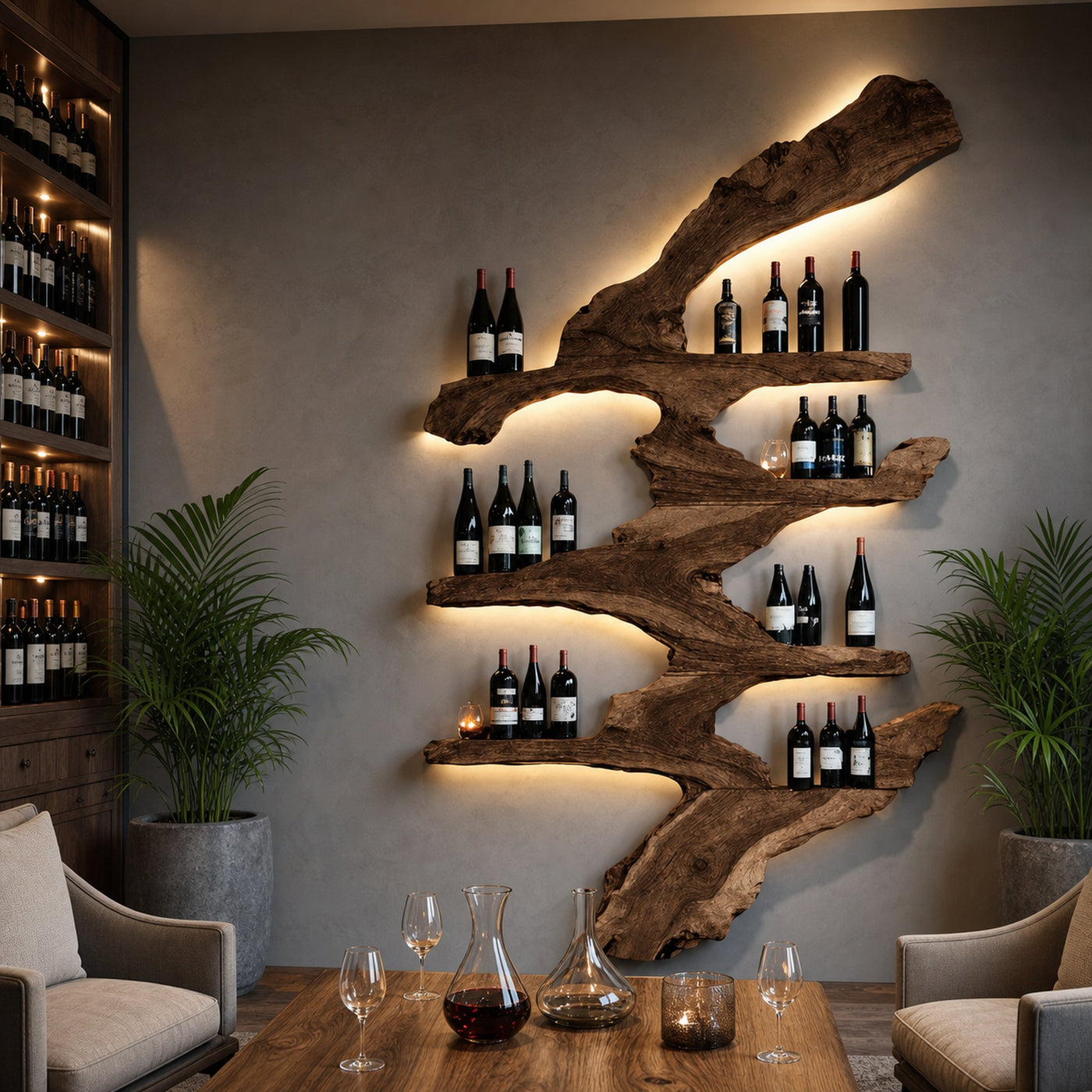 Handcrafted Wine Stand For Kitchen Wine Bottle Rack - product view 7