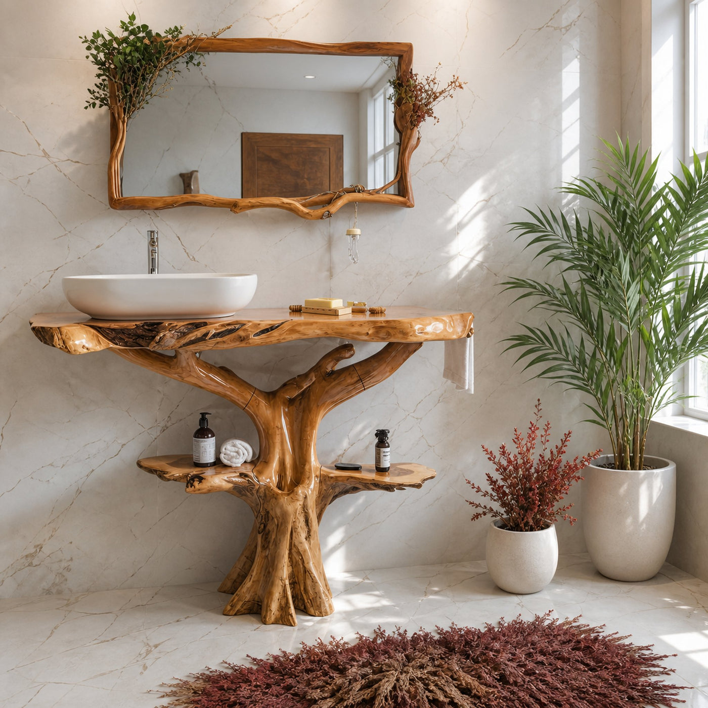 Handcrafted Wood Vanity Bathroom - product view 7