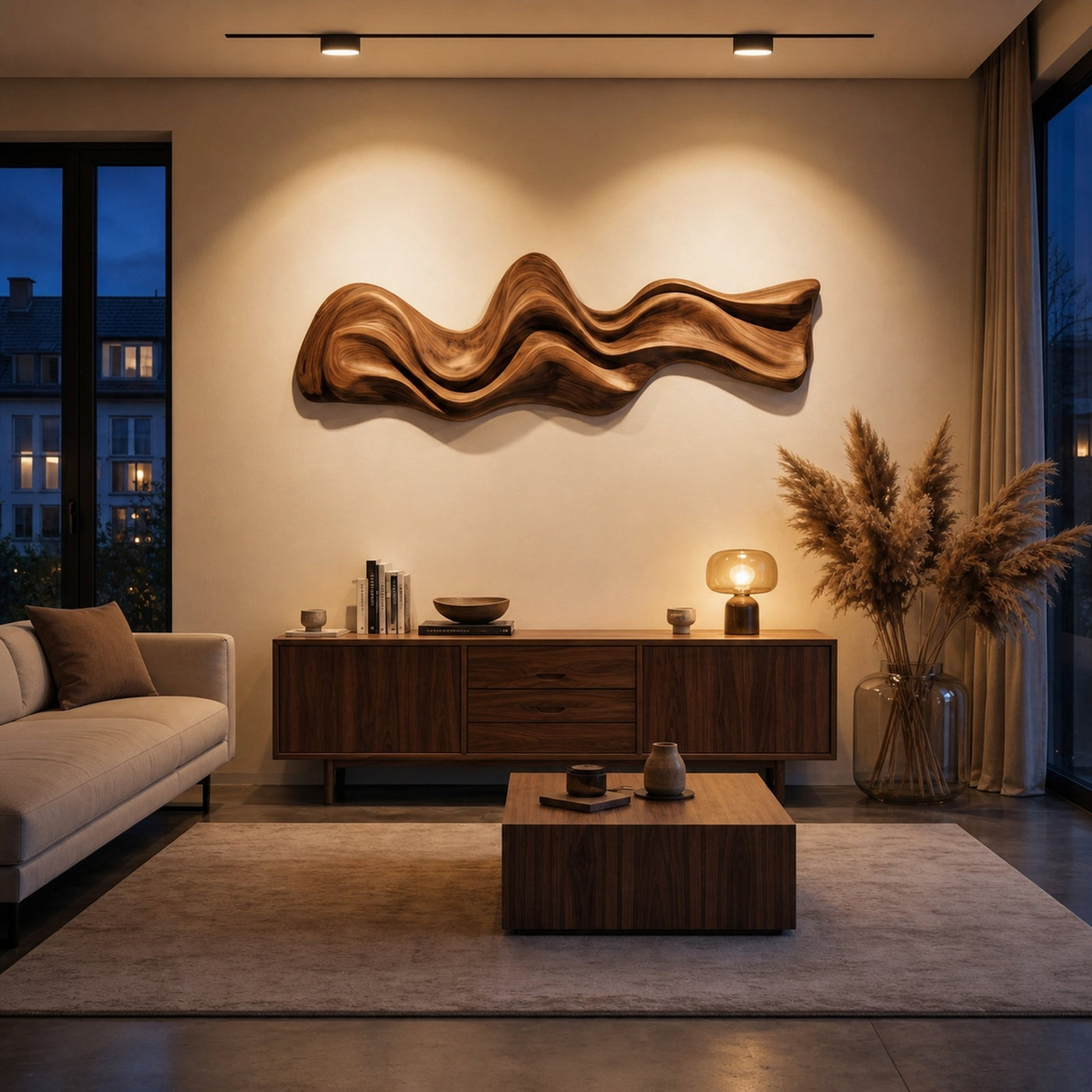 Large Wavy Wall Art Sculpture For Living Room - product view 7