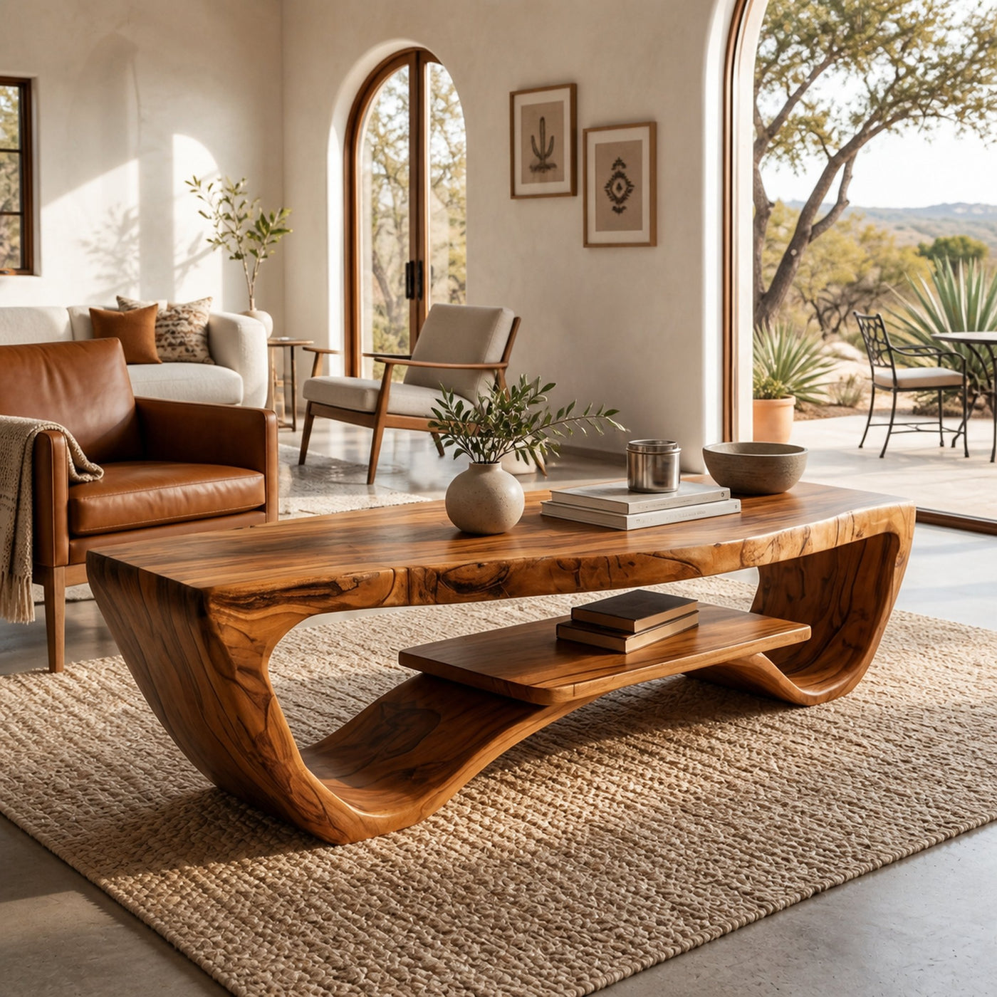 Luxury Coffee Table With Shelf For Living Room - product view 6