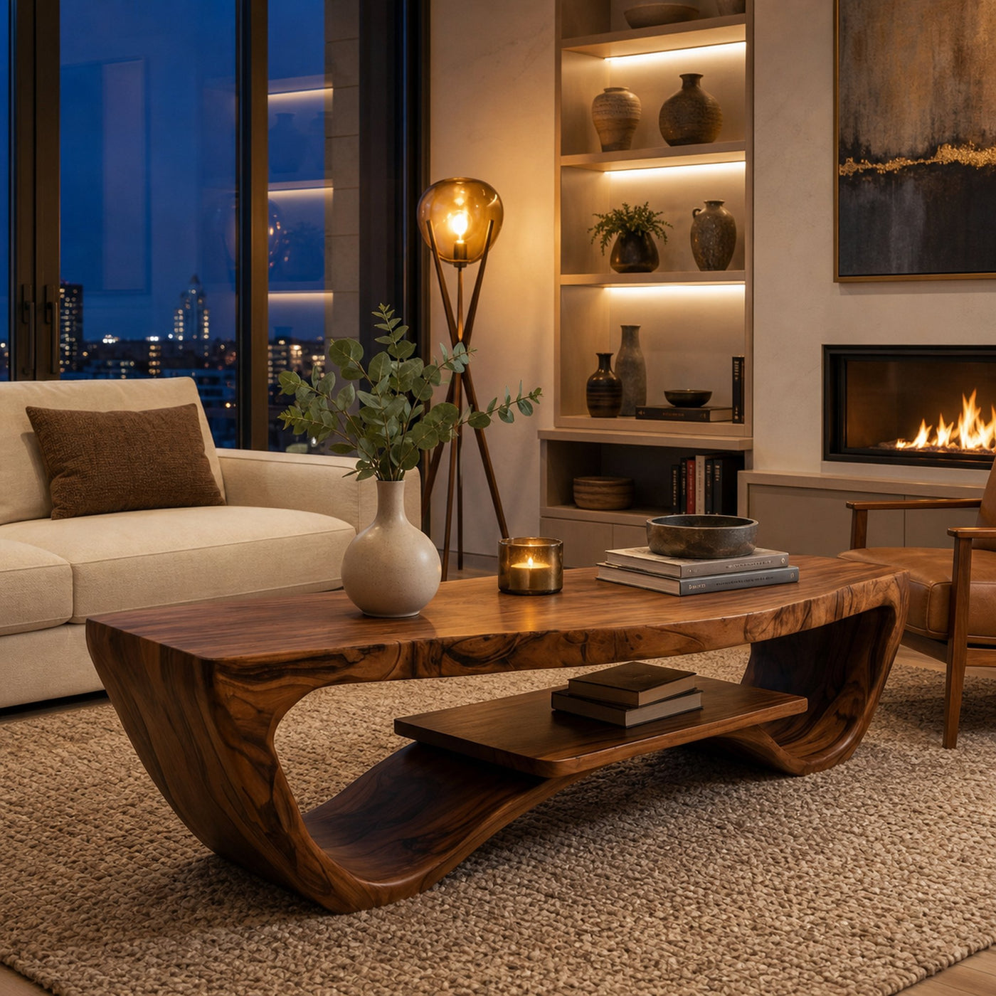 Luxury Coffee Table With Shelf For Living Room - product view 7