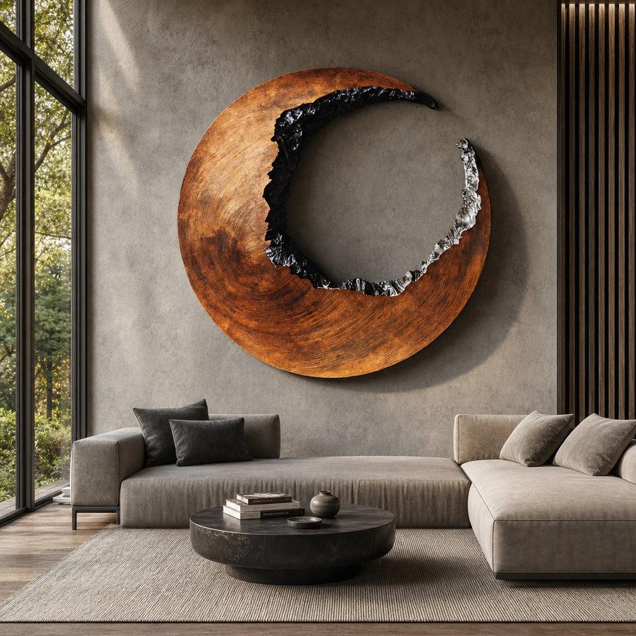 Mid Century 3D Wood Wall Art For Furniture Home Makeover