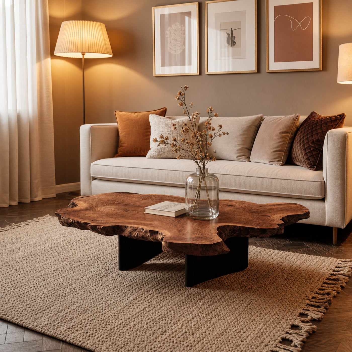 Mid Century Coffee Table For Natural Wood Interior - product view 6