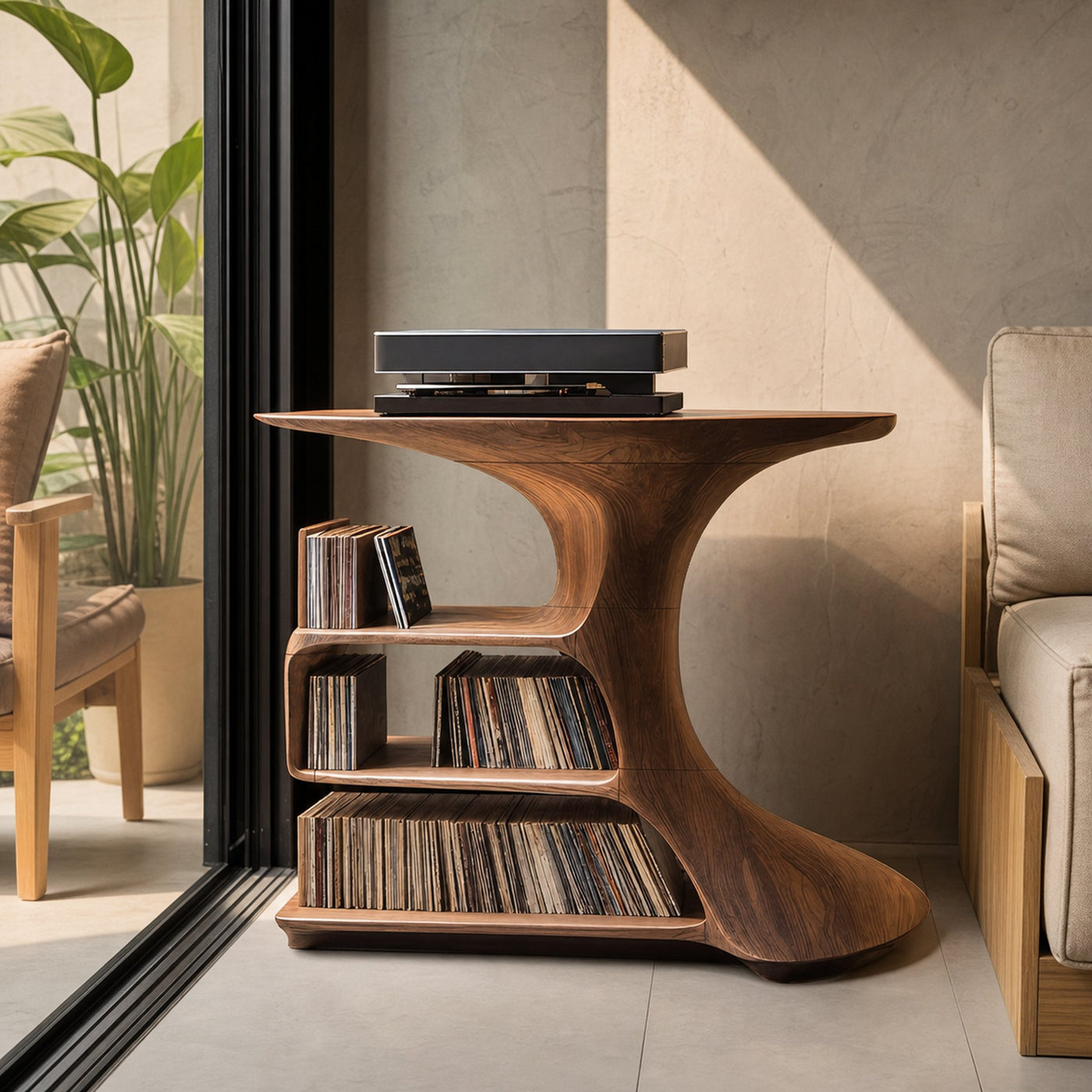 Mid Century Wooden Media Console For Bedroom Furniture - product view 6